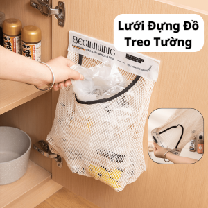 Túi đựng đồ đa năng treo tường dán tủ giỏ đựng tất vớ dán cạnh tủ tiết kiệm không giantúi đựng bóng rác