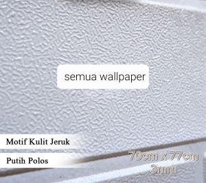 Wallpaper Foam Putih 3D motif KULIT JERUK Gambar Kartun berkarater design modern