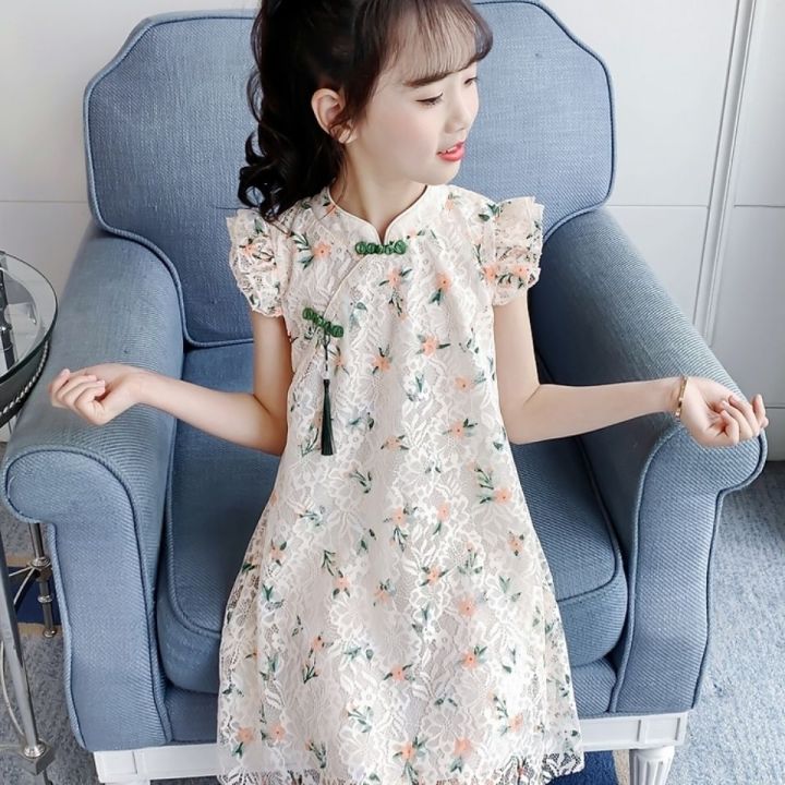 Little DR Cheongsam for Kids Girl Dress Teenage hanfu qipao Chinese New ...