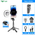 TNW T26 Selfie Stick Mini Extendable Phone Grip Tripod With Bluetooth Remote Control Mini Phone Grip Shooting For Vlogging Video. 