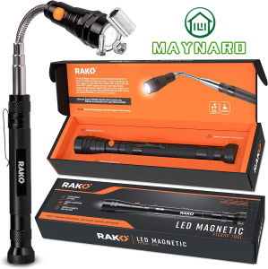 Magnetic Pickup Tool - Retractable Magnetic Wand with 3 LED Lights and Retractable Neck Up to 22"