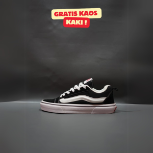 SEPATU VANS21 KNU SKOOL VAULT ANAHEIM FACTORY SKATEBOARDING HITAM PUTIH SUEDE 36-43