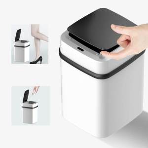 SG STOCK--13L/15L Automatic Sensor Trash Can Sensor Eco-friendly Waste Garbage Bin Touchless Smart Sensor Dustbin Kitchen bedroom trash Bin