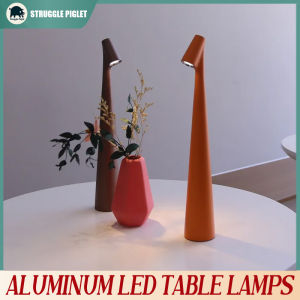 Aluminum LED Table Lamps Bedside Table With Charging Light Night Lamps Space Mood Lights Touch Desk Lamp for House Decorations