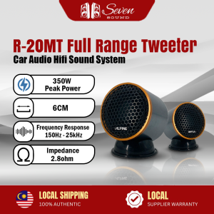 ALPINE 2" Full Range Speaker Mid-Tweeter With Bass 350Watts R-20MT Audio Car Kereta