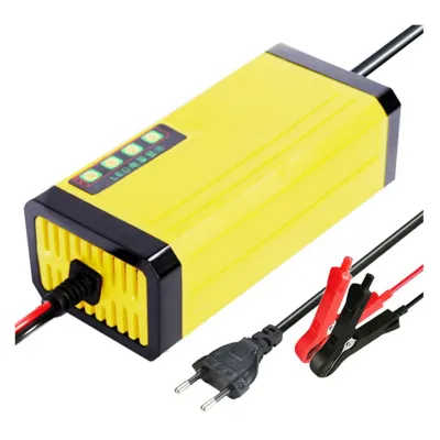 [BISA COD] Charger Aki Motor / Mobil Portable 12V / 2A Dengan LED Indikator Kabel Indo Elektronik Mini