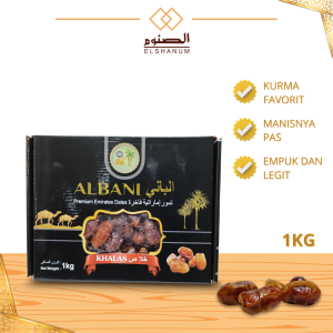 Kurma khalas albani 1kg / Kurma Madinah / kholas al saad / Oleh-oleh haji / korma kiloan murah /SHABANI STORE