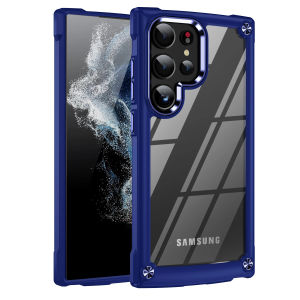 Ốp chống sốc giáp nặng cho Samsung Galaxy S24 Ultra S23 S22 S21 Plus S20 FE Ốp lưng nhựa cứng khung TPU kim loại