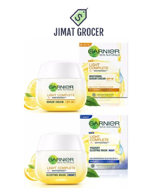 Garnier Light / Bright Complete Yuzu Serum Day Cream / Night Cream 50ml