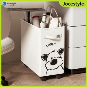 [Jocestyle] Under Desk Utility Cart with Wheels Mobile Rolling Cart Office Organizer Basket for Home Office School