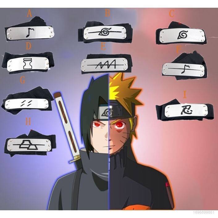 Naruto Headband Akatsuki Members Cosplay Costume Uchiha Itachi