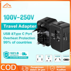 All-in-one Worldwide Universal International Travel Adapter Charger Colokan Stop Kontak Adapter/Universal Travel Adaptor Colokan Listrik Adaptor Internasional All In One Multifungsi