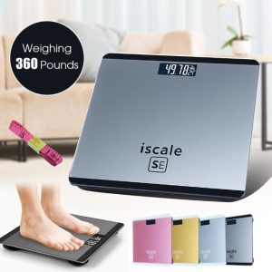 City Goods 180kg Print Glass Portable Body Weighing Digital Personal Scale