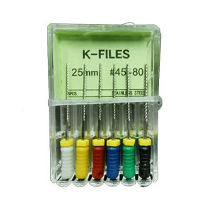 NICEDEN 6Pcs/Pack Dental Tools Root Cannal Endo K File 31mm 25mm 21mm Stainless Steel Endodontic Root Canal Files for Hand Use Files Dentist Tools Dental Lab Instruments