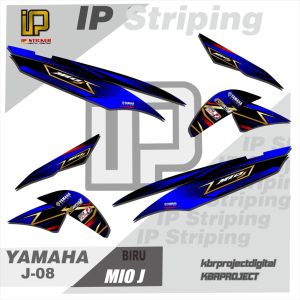 ( COD ) MIO J sticker striping motor YAMAHA MIO J IP.J-08 striping variasi racing bisa custom