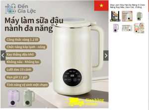 Máy Làm Sữa Hạt Đa Năng 8 Chức Năng Xay Nấu Hẹn Giờ Chống Trào Độ Ồn Thấp