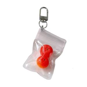 Lovely Citrus Keyring Alloy Made Orange Shaped Keychain Korean Fashion Accessory Cute Girls Present