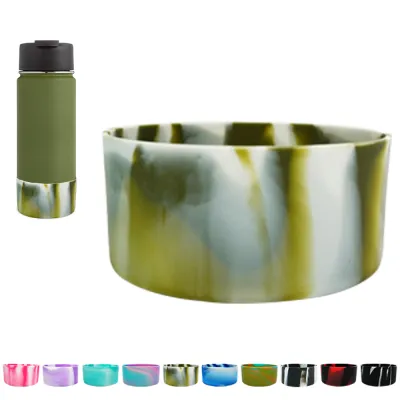 Colour Candy Hydro Flask Boot Silicon Protection Cover Hydro Flask Accessories 12 to 24oz 32&40 oz Water Bottle Protective Bottom Non-Slip Hydro Flask Tumbler Boot Sleeve
