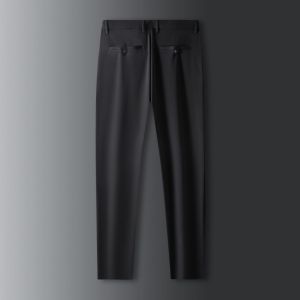 Ice Silk Stretch  Casual Pants Men Summer Thin Quick-Dry Pants Straight Loose Mens Business Trousers Non-Iron Mens Pants