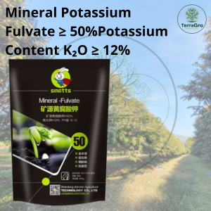 Mineral Potassium Fulvate 1kg 50% High Purity Improve Soil Boost Roots & Yield Anti-Replanting Full Water Soluble