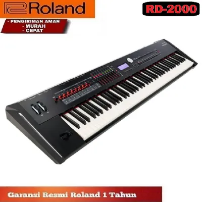 Roland RD-2000 Piano Keyboard 88-Touch Black with Digital Sampling & Digital Tuning-Garansi 1 Tahun