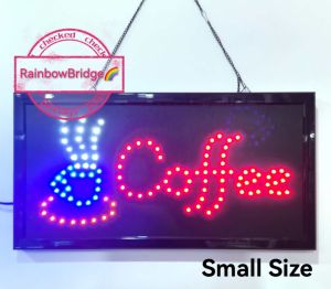 CUPS Coffee - RAINBOW BRIDGE LED SIGNAGE (New-Small-Large) #SIZE: W48cm & W60cm BIG #991
