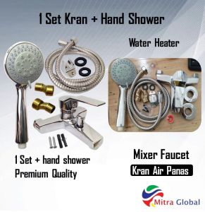 Kran Air Water Heater Panas Dingin Bathub / Kran Mixer Kualitas Premium Stainless Lengkap Satu Set