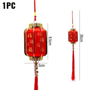 YESPERY Chinese New Year Decoration Lantern Fu Character Tassel Pendant 2026 Festival Lucky Lantern Pendant