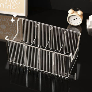 Belt Organizer Large Capacity Divided Storage Box Acrylic Plastic Detachable Grid Scarf Tie Display Home Rak