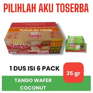 Tango Wafer COCONUT 35 gr - ( HARGA 1 DUS ISI 6 PACK )