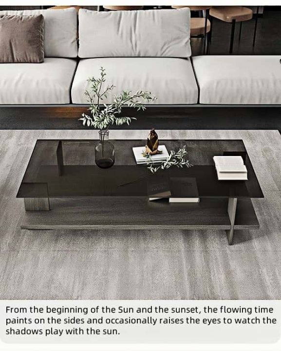 luxury soild wood center table for sala glass rectangle coffee