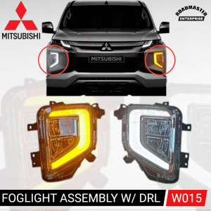 Mitsubishi Triton / Strada 2019 to 2023 Fog Lamp / Foglight Assembly with DRL Thailand Made W015