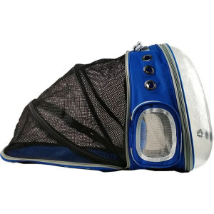 HATELI Expandable Cat Carrier Capsule Astronaut Portable Shoulder Puppy Bag Backpack Foldable for Pet Small Dogs Large Space Tent Cage Bubble Outdoor Portability & Breathable Design