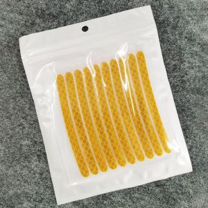 SCH 20Pcs Reflective Wheel Rim Stickers – Car Motorcycle & Bicycle Night Safety Warning & Decorative Stripes