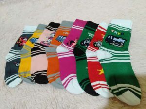 kaos kaki anak sekolah TK laki laki karakter spiderman captain america superman iroman batman 1p