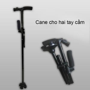 Gậy chống cho người già gậy chống trượt gậy batoong kết hợp đèn pin và tay vịn phụ