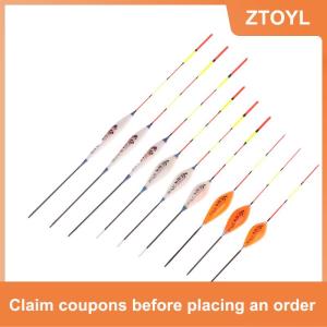 【ZTOYL】 3 cái trung bình dài Float cá Float độ nhạy cao ngắn Float độ nhạy cao crucian cá chép Float Trắng nhựa