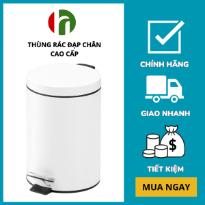 Thùng rác có đạp chân nắp đậy kín dung tích 5Ltrong nhà - VHP-DM-9029C-5L