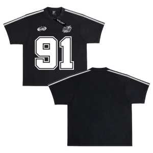 T-shirt Boxy Fit Oversize Trusted Black Pria Dan Wanita Bahan Cotton Combed 24s