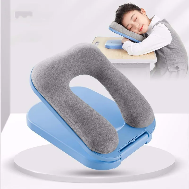 Nap Sleeping Pillow Foldable Travel Pillow Desktop Face Cushion For Office School Sleeping Wedge Adjustable Height Nap Pillow Lazada PH