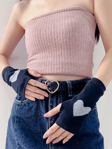 Fingerless Cuffs Gloves for Music Festival Subcultures Arm Sleeves Arm Cover Animes Star Fingerless Mittens for Party