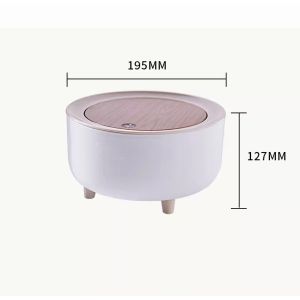 Mini Desktop Trash Can Countertop Tiny Trash Can with Lid for Desk Plastic For Office and Coffee Bar