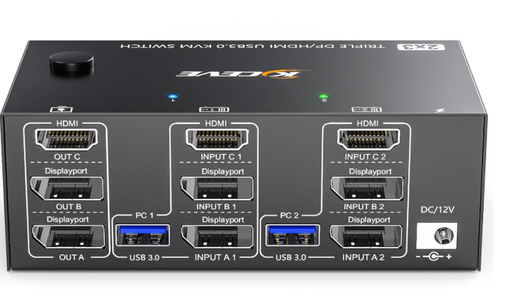 triple monitor kvm switch 3 monitors 2 computers