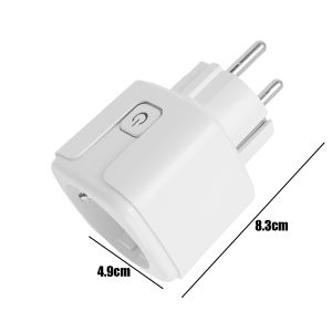 Smart Waterproof Wireless Remote Control Plug WiFi Socket EU 16A/20A Power Monitor Timing Function Tuya SmartLife APP Control Work with Alexa Google Home Alice