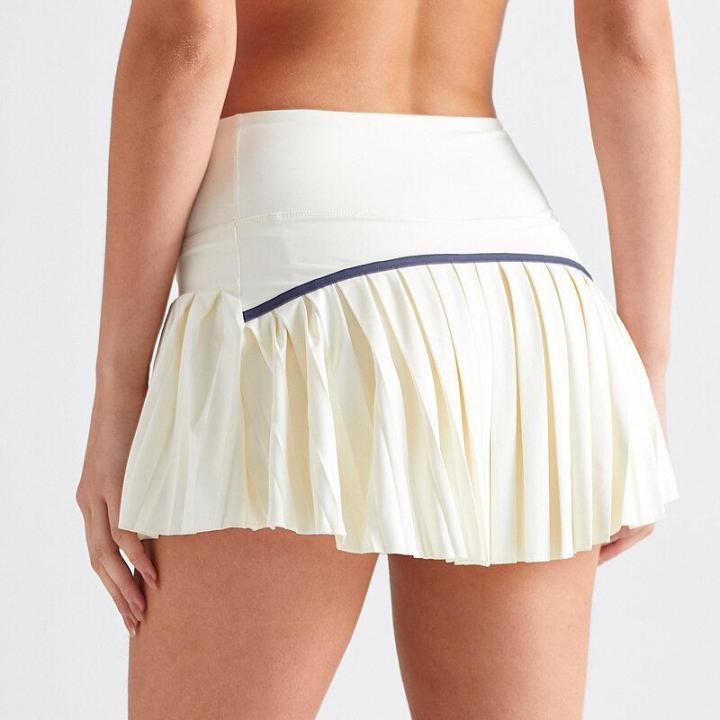 mmmjWomen Pleated Sports Tennis Skirts Golf Skirt Inner Shorts