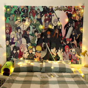 อะนิเมะ Naruto Wall Tapestry พรมชายหาดเฟอร์นิเจอร์รวมถึงผ้าม่านผ้าผนังพื้นหลัง Home Decor Wall Decor แขวนห้องนอนห้องนั่งเล่นไม้แขวนการ์ตูน Vignette