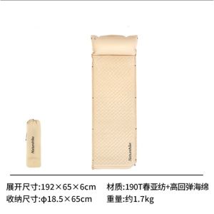 Đệm tự bơm hơi kèm gối D01 dày 6cm NatureHike CNK2300DZ014 mẫu mới 2023