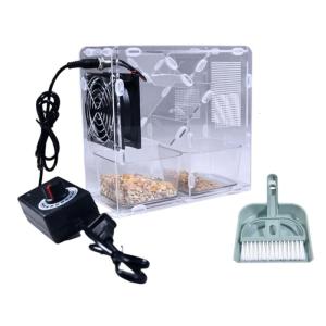 Bird Grains Blowing Machine Adjustable Speed Fan Bird Seed Shelling Machine for Easy Cleaning and Maintenances