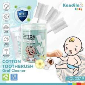 Kandila Oral Care Cotton Toothbrush KDL037-9 Tooth Brush Pembersih Mulut Lidah Bayi - Baby Mouth Oral Care Cleaner - Kapasan Lidah - Alat Pembersih Mulut Bayi