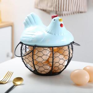 Keranjang Telur Ayam Egg Storage Basket Chicken Shape Ukuran L